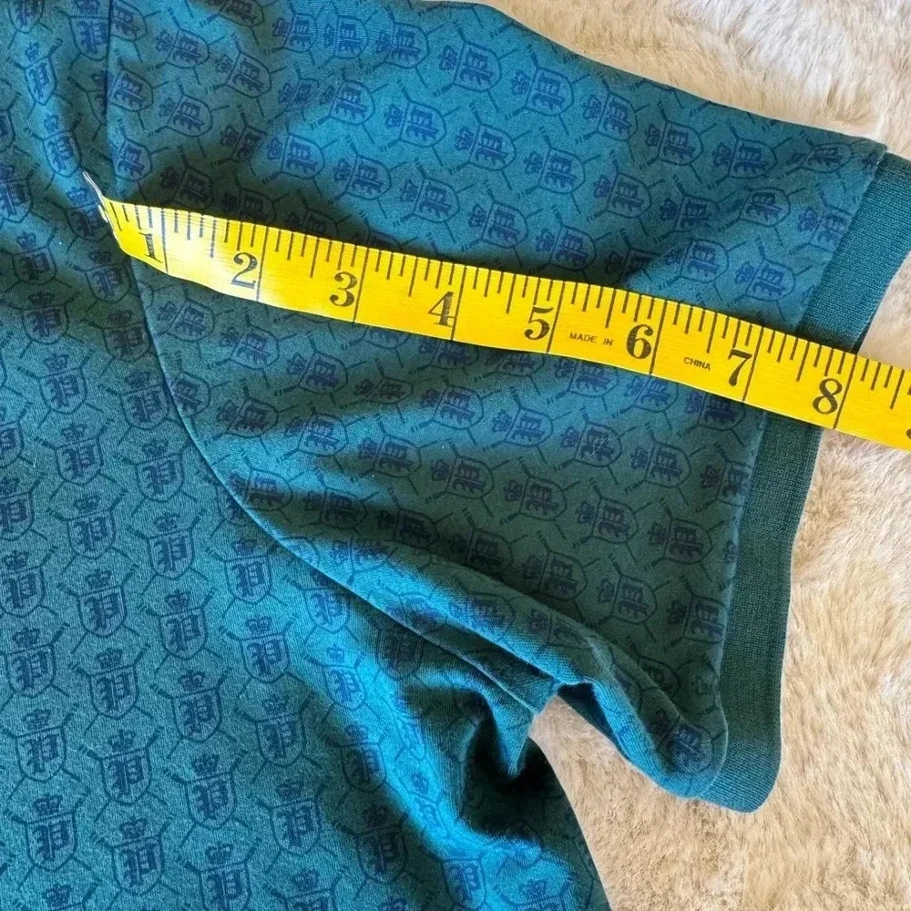 Polo Ralph Lauren Mens Polo Green Crest all over print size Large classic fit